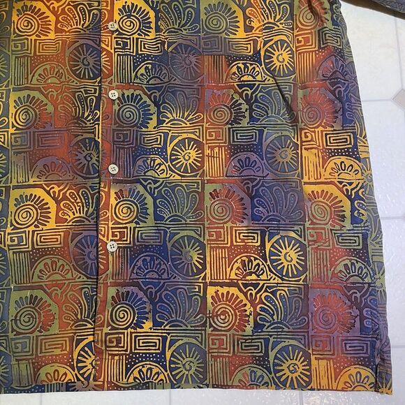 Vintage‎ Mens Hawaiian Shirts (LOT OF 2) The Territory Ahead Size Large Colorful - Picture 14 of 16